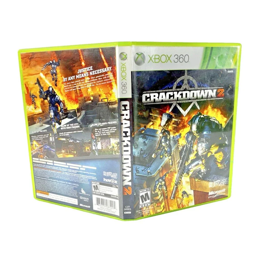 Crackdown 2 Xbox 360 Microsoft Game Studios 2010 Complete with Manual Tested